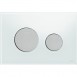 Tece Loop przycisk spłukujący do stelaża WC szkło białe przyciski chrom mat 9240659