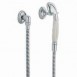 Kludi Adlon zestaw prysznicowy uchwyt punktowy słuchawka jednopozycyjna z wężem 160cm i przyłączem kątowym chrom 27 105 05