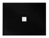 BESCO Nox Ultraslim Black brodzik prostokątny z konglomeratu 110x90