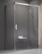 Ravak Matrix kabina prostokątna prawa drzwi przesuwne 100x80 cm przeźroczyste srebrny połysk AntiCalc 0WPA4C00Z1