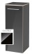 Villeroy&Boch Avento szafka boczna 89cm drzwi prawe Crystal Black czarny połysk A89501B3