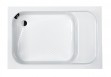 Sanplast Classic Bzs/CL brodzik prostokątny głęboki z siedziskiem 80x120 akryl biały 615010054001000