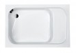 Sanplast Classic Bzs/CL brodzik prostokątny głęboki z siedziskiem 80x100 akryl biały 615010052001000