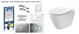 Geberit + Cersanit City Oval CleanOn - zestaw 6w1 - kompletny stelaż + muszla wisząca + deska wolnoopadająca