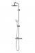 Corsan Fiber Klar kolumna prysznicowa z półką i deszczownicą 22,5x22,5 cm biały CMN002
