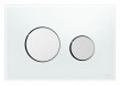 Tece Loop przycisk spłukujący do stelaża WC szkło białe przyciski chrom połysk 9240660