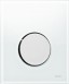Tece Loop przycisk spłukujący do pisuaru szkło białe przycisk chrom połysk 9242660