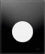 Tece Loop przycisk spłukujący do pisuaru szkło czarne przycisk biały 9242654