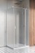 Radaway Nes KDJ II kabina kwadratowa 90x90 drzwi otwierane PRAWE 90 i ścianka 90 chrom przeźroczyste Easy Clean 10032090-01-01R+10039090-01-01