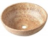 Sapho Priori  umywalka okrągła 42x42 cm nablatowa / stawiana na blat brązowa PI010