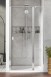 Radaway Nes DWJ II drzwi wnękowe wahadłowe z polem stałym 80cm prawe chrom przeźroczyste Easy Clean 10036080-01-01R