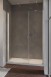 Radaway Nes DWS drzwi wnękowe wahadłowe z polem stałym 140cm lewe chrom przeźroczyste Easy Clean 10028140-01-01L
