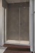 Radaway Nes DWS drzwi wnękowe wahadłowe z polem stałym 110cm lewe chrom przeźroczyste Easy Clean 10028110-01-01L