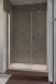 Radaway Nes DWS drzwi wnękowe wahadłowe z polem stałym 100cm lewe chrom przeźroczyste Easy Clean 10028100-01-01L