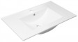 Sapho Slim umywalka prostokątna 90x46 cm wpuszczana w blat ceramika biały 1601-90