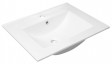 Sapho Slim umywalka prostokątna 60x46 cm wpuszczana w blat ceramika biały 1601-60