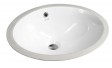 Sapho umywalka owalna 48x38cm wpuszczana w blat ceramika biały TP211