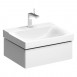 Geberit Xeno 2 szafka pod umywalkę z jedną szufladą LED 60 cm biały połysk 500.505.01.1