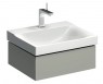 Geberit Xeno 2 szafka pod umywalkę z jedną szufladą LED 60 cm lakierowany szary mat 500.505.00.1