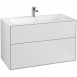 Villeroy&Boch Finion szafka pod umywalkę 100cm z oświetleniem ściennym White Matt Lacquer biały G02000MT