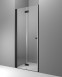 Radaway Nes Black DWB drzwi wnękowe składane 70 cm lewe czarny przeźroczyste Easy Clean 10029070-54-01L