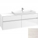 Villeroy&Boch Collaro szafka pod umywalkę wisząca umywalka z prawej strony 160x54x50 cm White Wood C03000E8