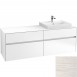 Villeroy&Boch Collaro szafka pod umywalkę wisząca do umywalki 60 cm z prawej strony 160x54x50 cm White Wood C02300E8