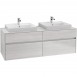 Villeroy&Boch Collaro szafka pod umywalkę wisząca do dwóch umywalek 160x54x50 cm White Wood C02400E8