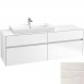 Villeroy&Boch Collaro szafka pod umywalkę wisząca do umywalki 80 cm z lewej strony 160x54x50 cm White Wood C02600E8