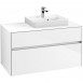 Villeroy&Boch Collaro szafka pod umywalkę wisząca do umywalki 50 cm z prawej strony 100x54x50 cm Glossy White C01500DH
