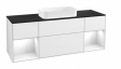 Villeroy&Boch Finion szafka pod umywalkę 160 cm z 2 otwartymi półkami i oświetleniem LED Glossy White Lacquer biały G332GFGF