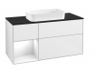 Villeroy&Boch Finion szafka pod umywalkę z 1 otwartą półką i oświetleniem ściennym 120 cm Glossy White Lacquer biały G292GFGF