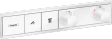 Hansgrohe FinishPlus RainSelect bateria termostatyczna do montażu podtynkowego do 2 odbiorników biały mat 15380700