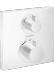 Hansgrohe Ecostat Square Bateria termostatyczna do montażu podtynkowego do 2 odbiorników biały mat 15714700