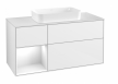 Villeroy&Boch Finion szafka pod umywalkę 120 cm z 4 szufladami i oświetleniem LED Glossy White Lacquer biały G701GFGF