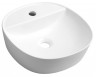 Sapho Lugano Umywalka okrągła nablatowa/stawiana na blat ceramiczna 41 cm biały AR491