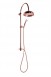 Sapho Antea zestaw prysznicowy bez baterii ze słuchawką i deszczownicą 20 cm retro różowe złoto SET037