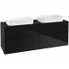 Villeroy&Boch Finion szafka pod dwie umywalki 160 cm glossy black lacquer czarny F31200PH