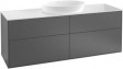 Villeroy&Boch Finion szafka pod umywalkę 160 cm z 4 szufladami Anthracite Matt Lacquer grafit F97100GK