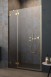 Radaway Essenza Pro Gold DWJ drzwi otwierane 130 cm lewe złoty przeźroczyste Easy Clean 10099130-09-01L