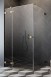 Radaway Essenza Pro Gold KDJ kabina prostokątna 120x110 drzwi otwierane lewe 120 i ścianka 110 złoty przeźroczyste Easy Clean 10097120-09-01L + 10098110-01-01