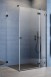 Radaway Essenza Pro Black KDJ kabina kwadratowa 120x120 drzwi otwierane prawe 120 i ścianka 120 czarny przeźroczyste Easy Clean 10097120-54-01R + 10098120-01-01