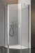 Radaway Nes PTJ kabina pięciokątna asymetryczna 80x100 drzwi wahadłowe LEWE chrom przeźroczyste Easy Clean 10052000-01-01L + 10052400-01-01