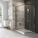 Ravak Blix 1/2 kabiny prysznicowej 100 cm z narożnym wejściem drzwi przesuwne srebrny połysk przeźroczyste ANTICALC BLRV2K 1XVA0C00Z1