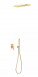 Tres Loft-Colors zestaw podtynkowy z deszczownicą i słuchawką złoty polerowany 200.180.05.OR