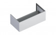 Catalano Horizon szafka / komoda łazienkowa pod blat 100 cm wisząca biały matowy/ aluminium 5M10050BM