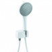 Kludi Freshline 1S zestaw prysznicowy z przyłączem kątowym słuchawka jednopozycyjna z wężem 125 cm biały/chrom 6787091-00