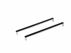Besco Oxa Long uchwyt metalowy do wanny kwadratowy 33 cm czarny OXA-LB