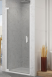 Sanswiss Cadura White Line CA1C drzwi wahadłowe jednoczęściowe lewe 100 cm do wnęki lub ścianki biały mat przeźroczyste CA1CG1000907