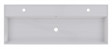 Riho Livit Glaze Top umywalka podwójna 121x46 cm z 2 otworami na baterie biały połysk F70016